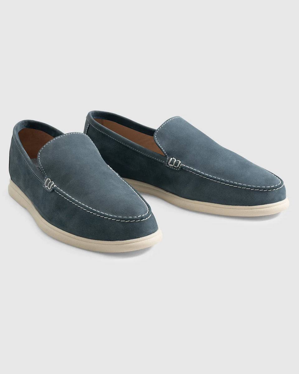 Navy moccasins online