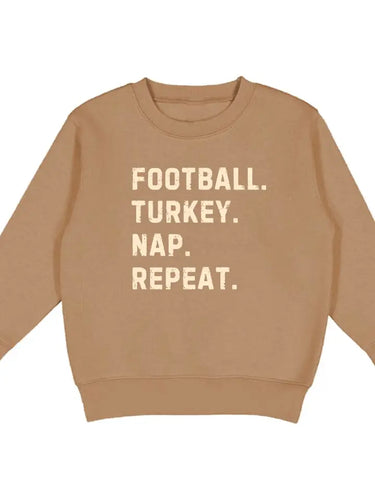 Football Turkey Nap Repeat Sweatshirt