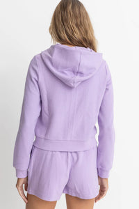 Lavender Light Layers Zip Up