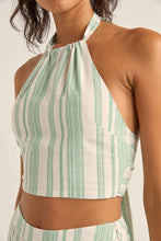 Load image into Gallery viewer, Dinero Stripe Halter Top