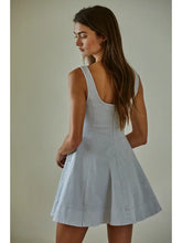 Load image into Gallery viewer, Woven Denim Cotton Spandex Flare Mini Dress