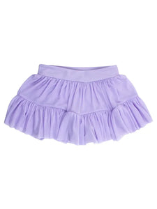 Girls Lavender Active Tulle Skort