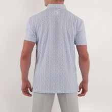 Load image into Gallery viewer, White Navy Path Polo