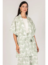 Load image into Gallery viewer, Leaf Print Linen Jacket