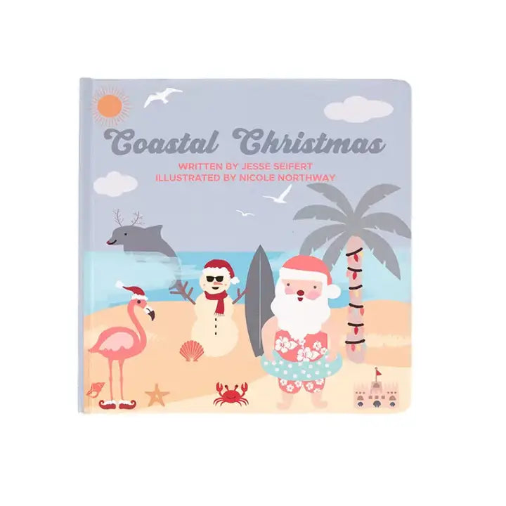 Coastal Christmas Holiday Kids Book Baby Board Book Gift