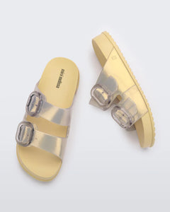 Youth Pearly Yellow Cozy Slides