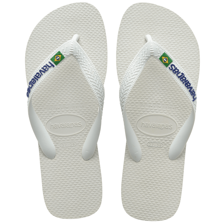 Kids Brazil Logo White Sandal