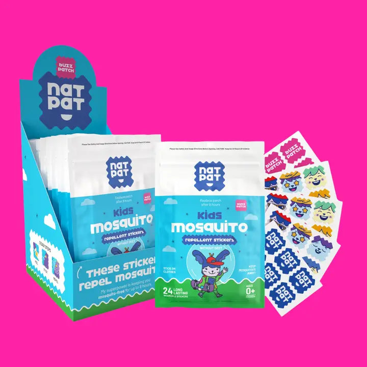 Nat Pat Buzzpatch Mosquito & Insect Repellent Stickers