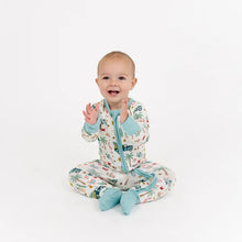 Load image into Gallery viewer, Coastal Christmas Bamboo Convertible Baby Pajama