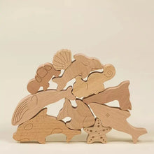 Load image into Gallery viewer, Wooden Puzzle - Under the Sea (10 Pcs)