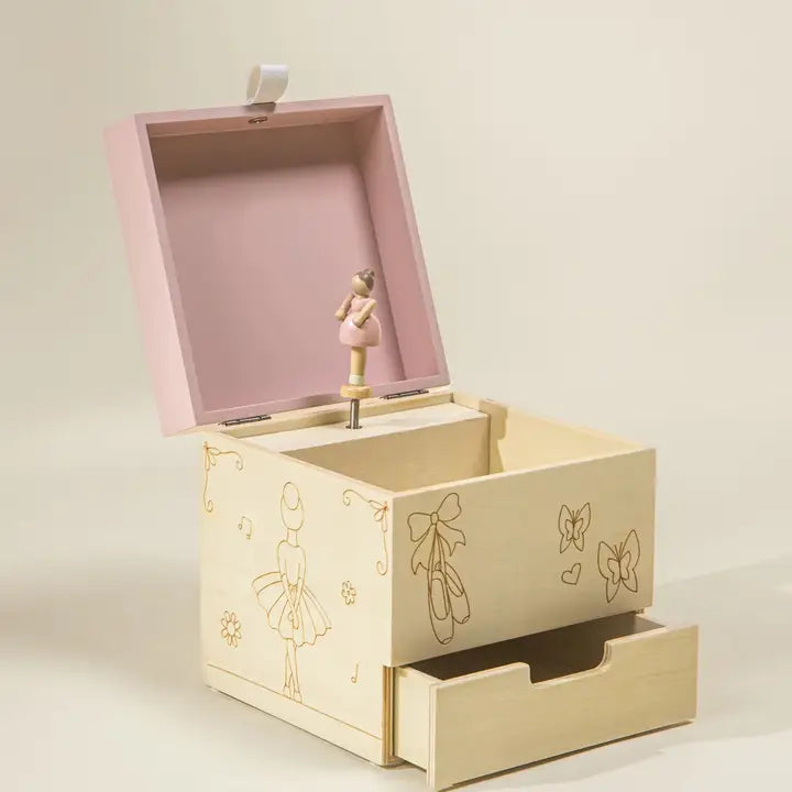 Wooden Musical Souvenir Box - Ballerina