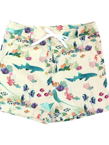 Coral Reef Boys Swim Trunks