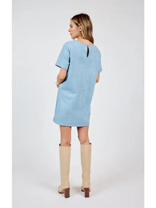 Skyway Align Faux Suede Mini Dress