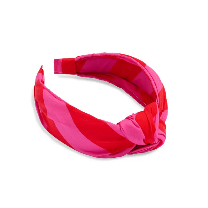 Red Festive Stripe Headband