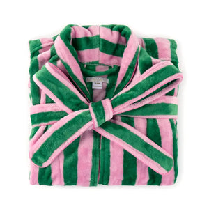 Felicity Stripe Robes Green