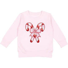 Load image into Gallery viewer, Kids Candy Cane Patch Christmas Sweatshirt