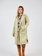 Load image into Gallery viewer, Sharon Buttoned Long Coat: Sage Green