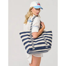 Load image into Gallery viewer, Navy Sailor Tote