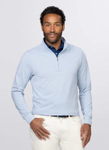 Carter Stripe 1/4 Zip Luxe Blue