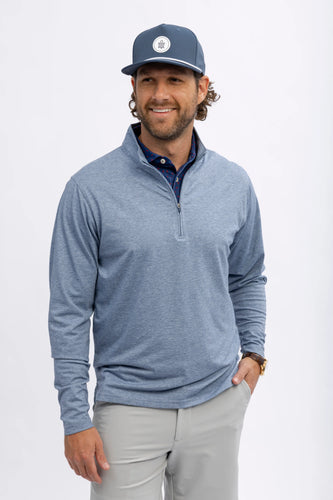 Navy Heather Avery 1/4 Zip