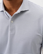 Load image into Gallery viewer, Navy Performance Mesh Polo - Cruz Stripe