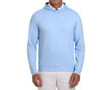 Load image into Gallery viewer, The Hamilton Hoodie: Heathered Horizon Blue &amp; White