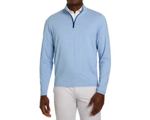 Load image into Gallery viewer, The Bell Quarter-Zip: Heathered Vista Blue