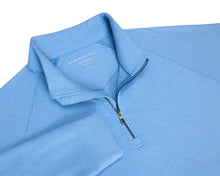 Load image into Gallery viewer, The Westland Quarter-Zip: Heathered Vista Blue