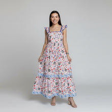 Load image into Gallery viewer, Botanic Burst Oleander Maxi Dress