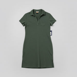 Vintage French Terry Polo Dress - Green Vintage French Terry Polo Dress - Green