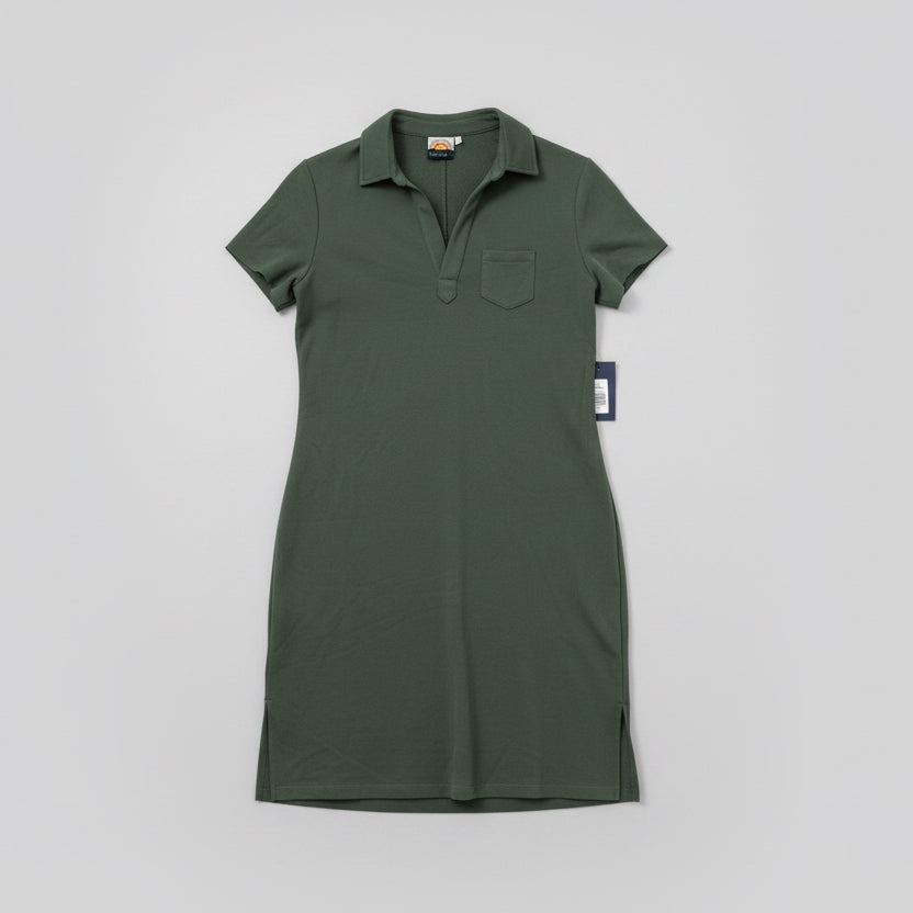 green terry dress Vintage French Polo Toddler christmas dress