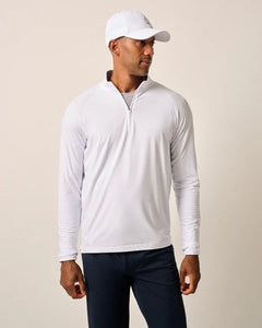 White Freeborne 1/4 Zip