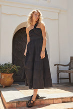 Load image into Gallery viewer, Black Christy Poplin Dress