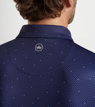 Load image into Gallery viewer, Navy North Star Print Polo