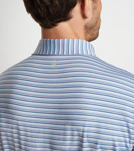 White/Astral Blue Fairmont Stripe Polo