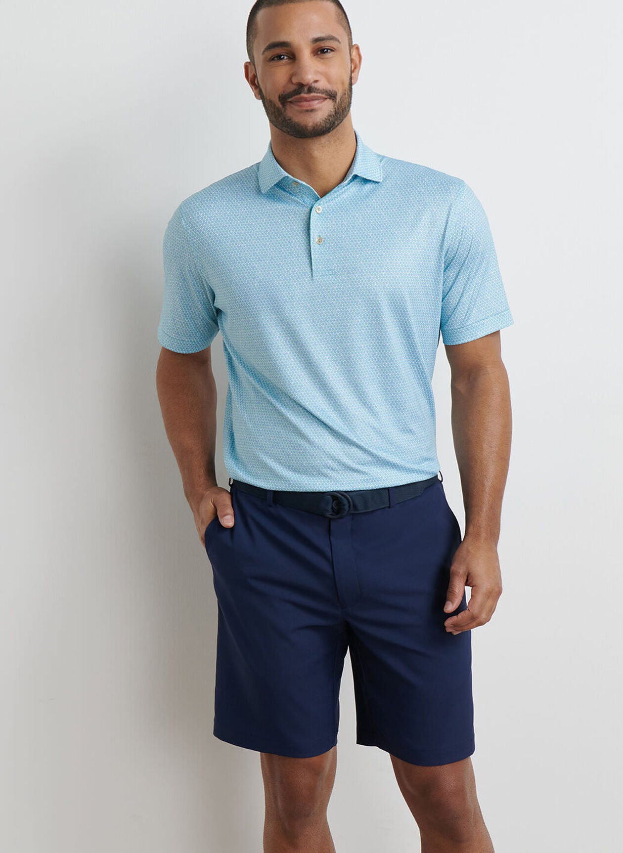 Meadow Costanzo Geo Performance Jersey Polo