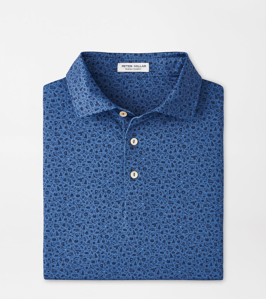 Blue Haze Lights Performance Jersey Polo