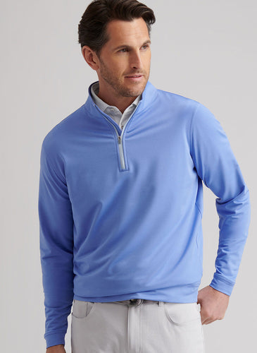 Seaside Blue Perth Mélange Performance Quarter-Zip