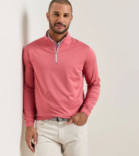 Load image into Gallery viewer, Red Coral - Perth Mélange Performance Quarter-Zip