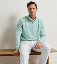 Load image into Gallery viewer, Fresh Mint Perth Sugar Stripe Performance Quarter-Zip