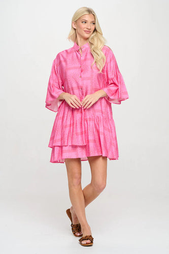 Solesticce Glow Button Down Dress