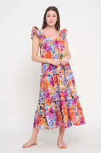Load image into Gallery viewer, Fall Fiesta Ruffle Maxi Dress