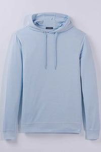 Luxe Blue Lester Oxford Performance Hoodie
