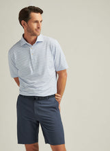Load image into Gallery viewer, White/Cottage Blue Dunnes Performance Jersey Polo