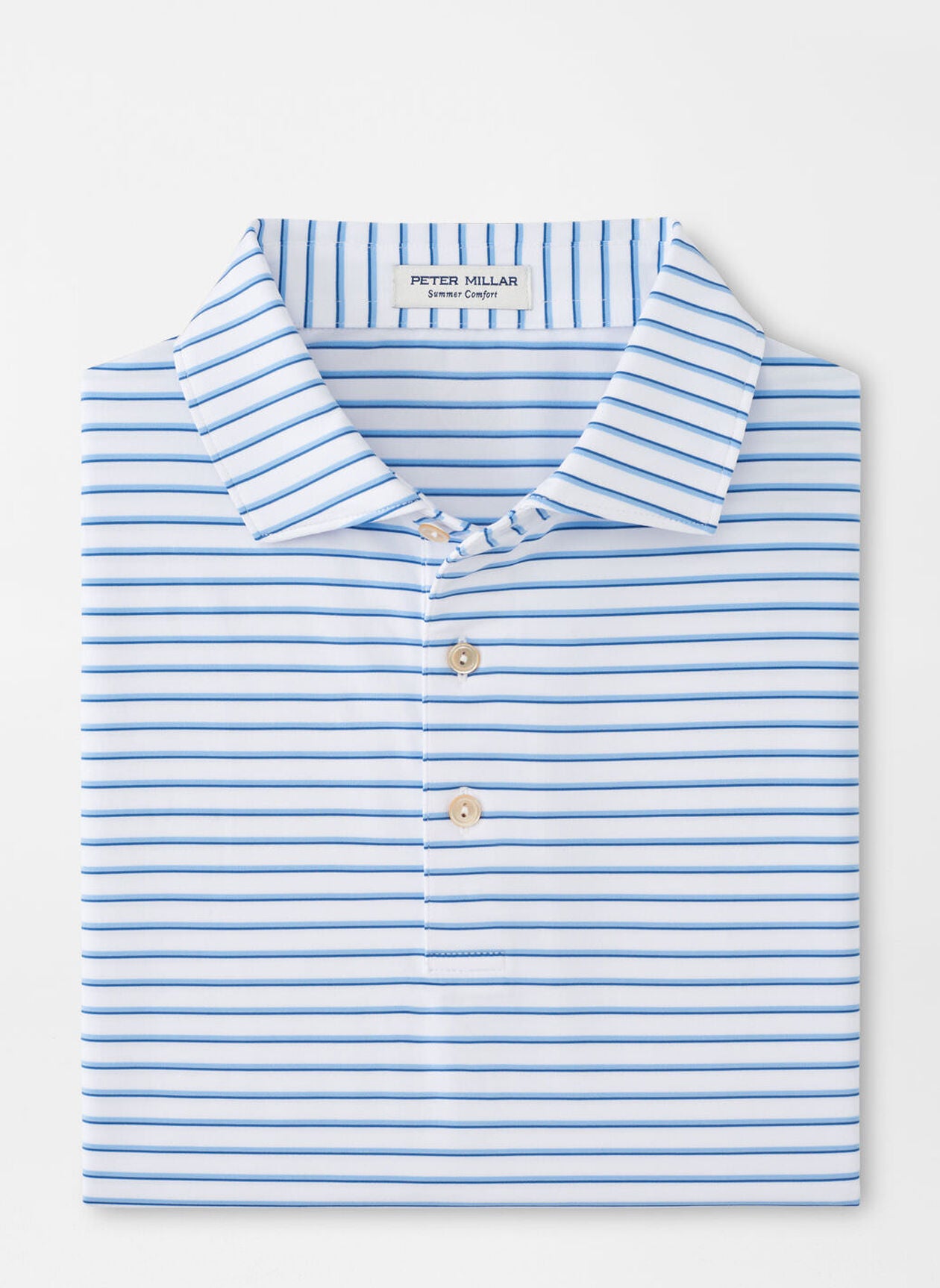 White/Cottage Blue Dunnes Performance Jersey Polo
