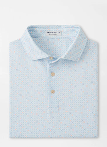 White Castellina Performance Jersey Polo