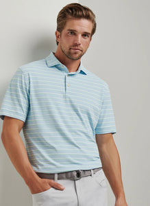 Pale Blue Atrium Performance Jersey Polo