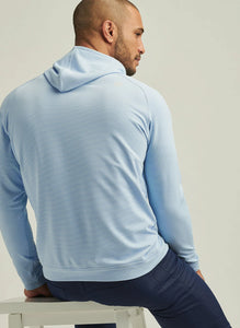 Blue Fade Pine Sugar Stripe Performance Hoodie