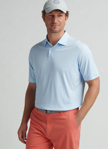 Cottage Blue Featherweight Payne Stripe Polo