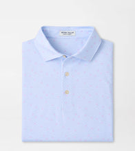 Load image into Gallery viewer, Stream Blue Geo Skull Performance Jersey Polo